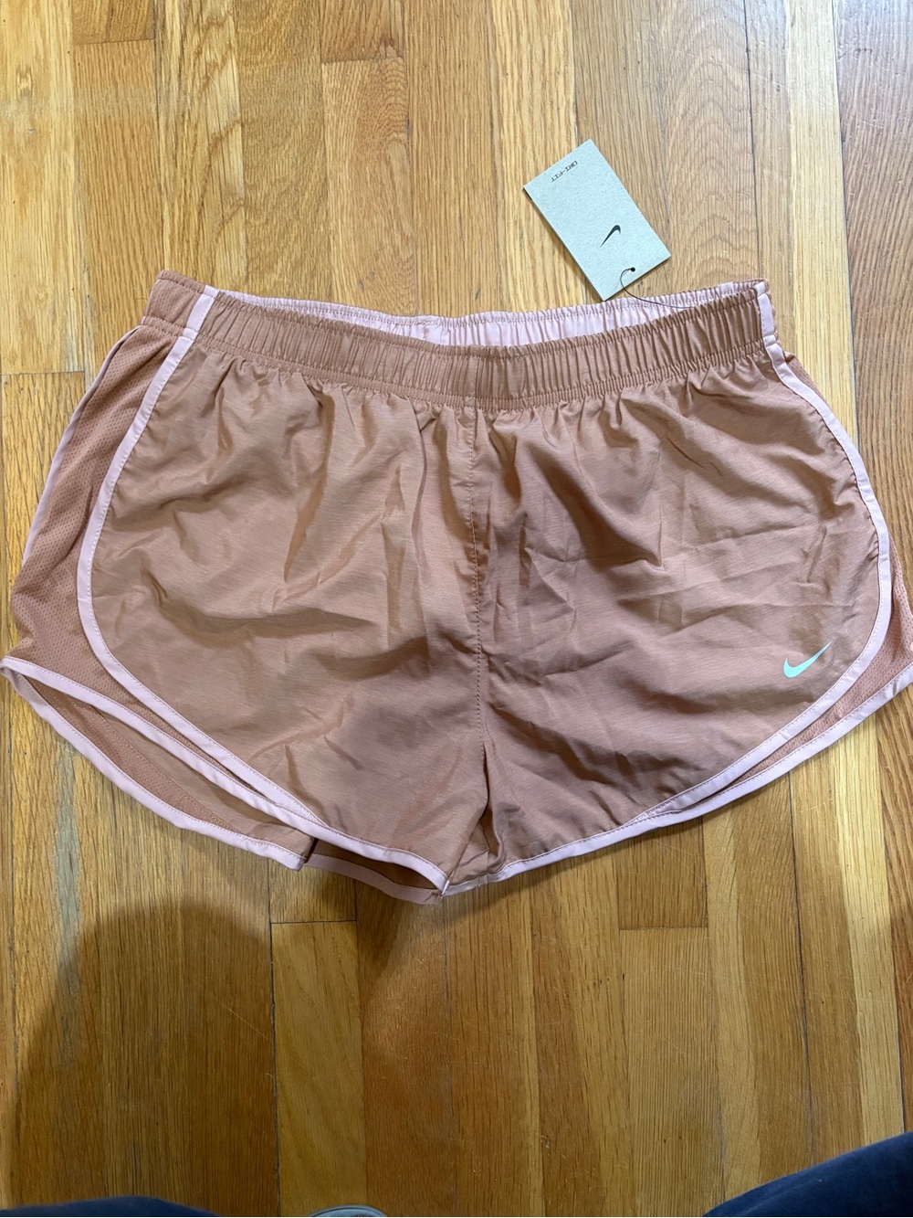 Nike Women's Dusky Rose Running Shorts with Light Pink Trim